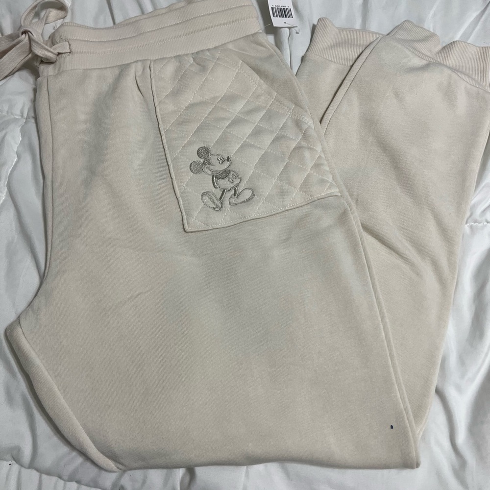 Disney Parks Mickey Mouse Quilted Jogger Pants for Women - Multiple Sizes